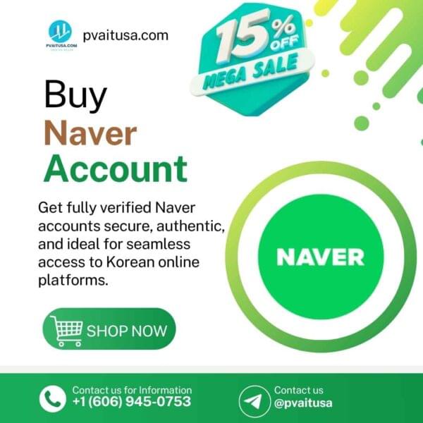 Buy Naver Accounts,Naver business, Naver Korea ID,Naver verified account